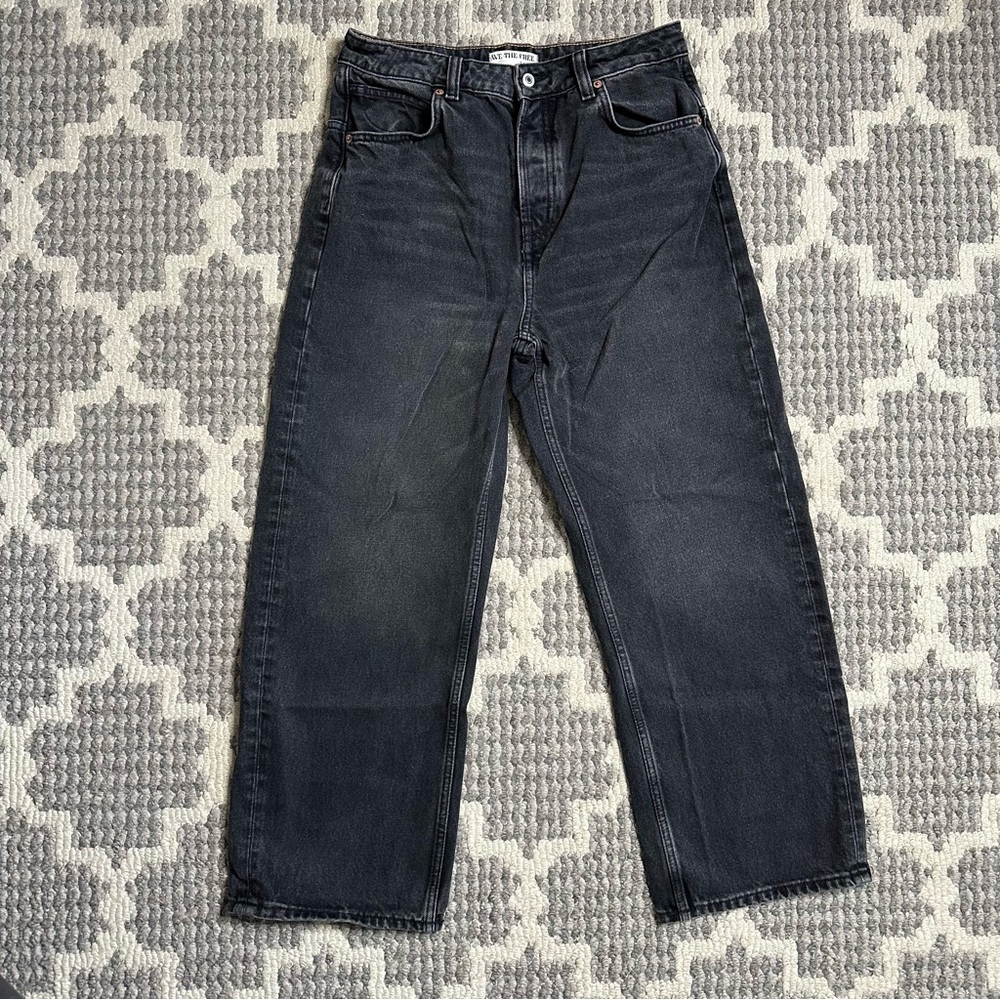Free People We The Free Deep Trance Dropped Boyfriend Jeans in Hypnosis - Picture 2 of 9
